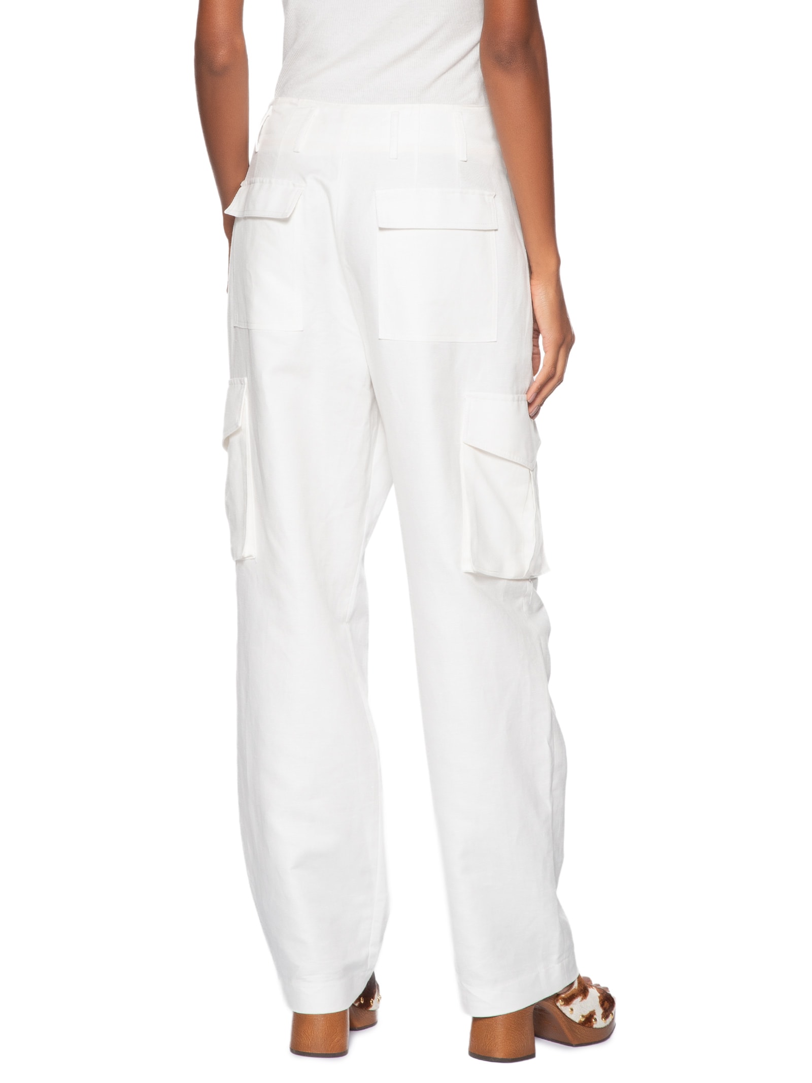 Calça Feminina com linho Branco Animale