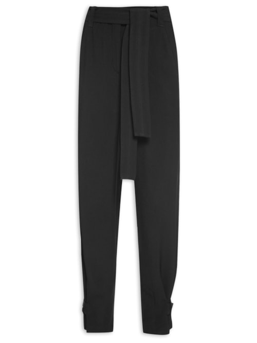 Calça Feminina Com Martingale – Preto