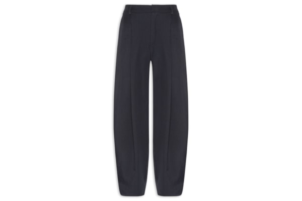 Calça Feminina Com Pregas - Azul