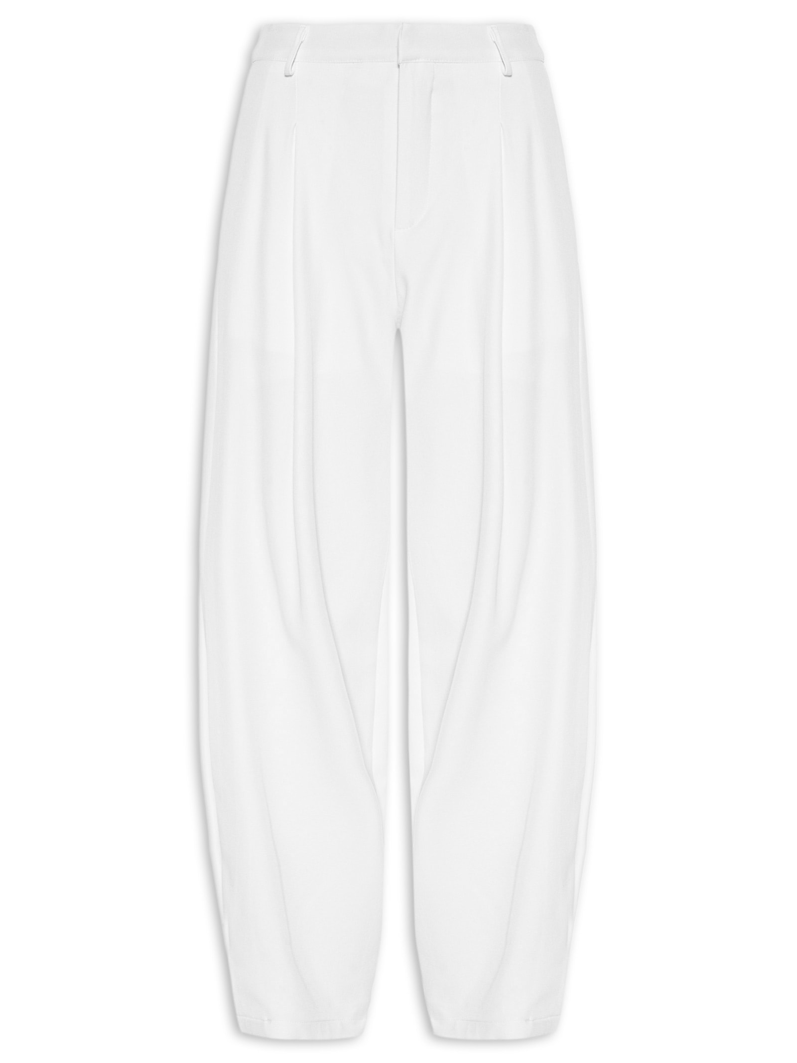 Calça Feminina Com Pregas Branco '2Essential