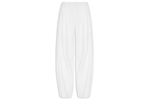 Calça Feminina Com Pregas - Branco