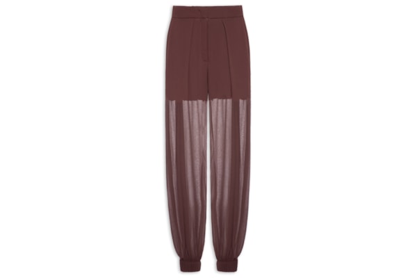 Calça Feminina Com Pregas - Marrom