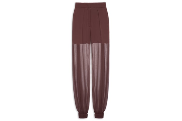 Calça Feminina Com Pregas - Marrom