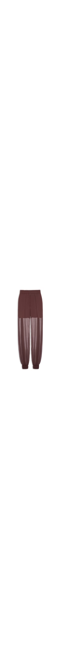 Calça Feminina Com Pregas - Marrom