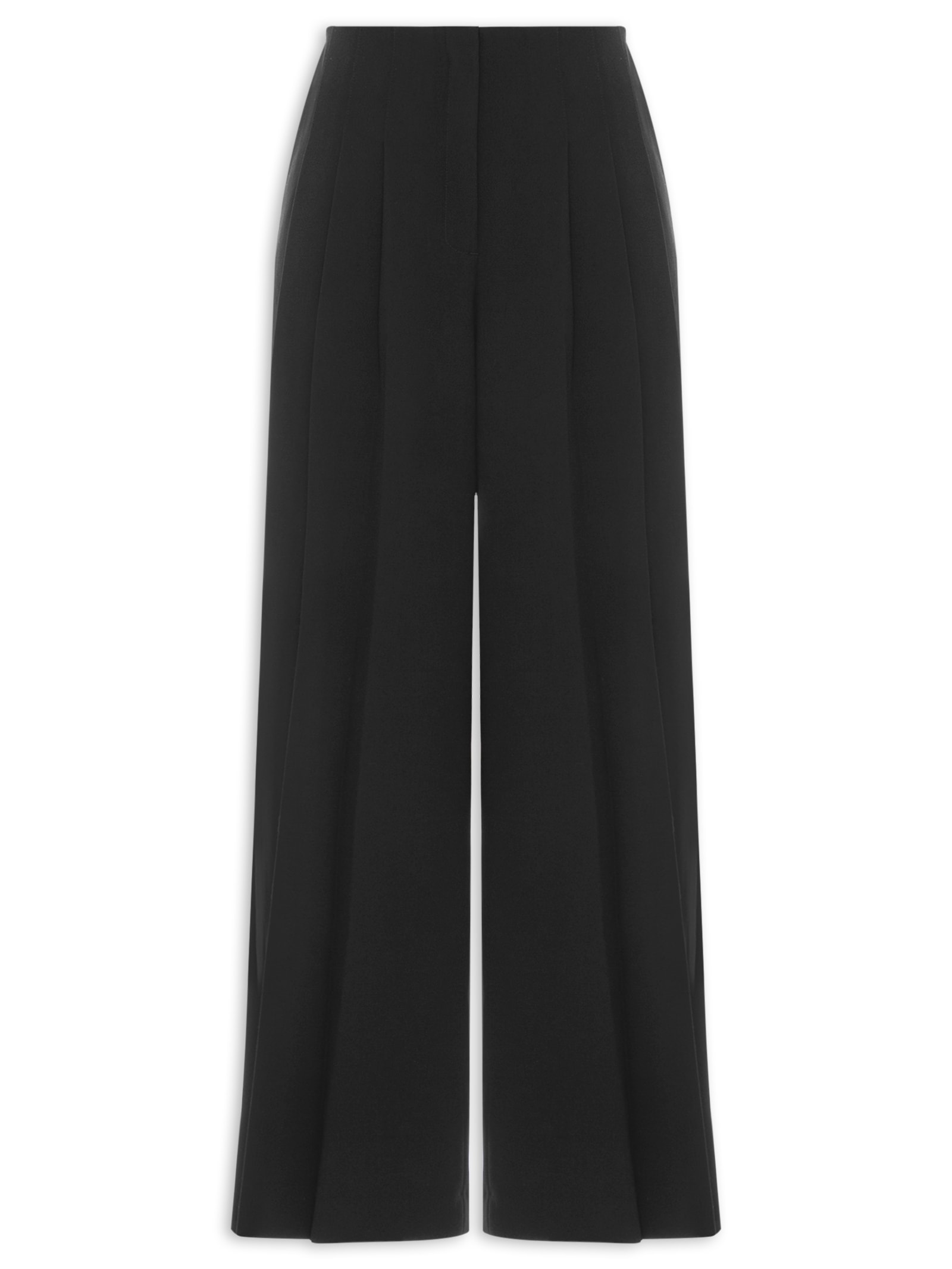 Calça Feminina Com Pregas Na Frente Preto Animale