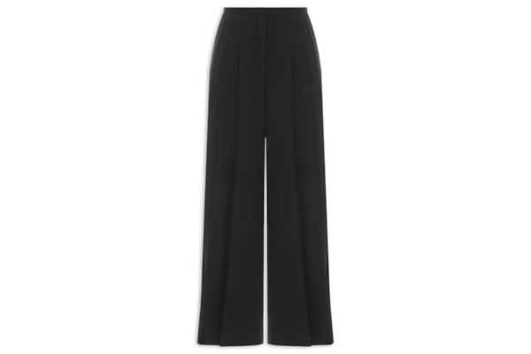 Calça Feminina Com Pregas Na Frente - Preto