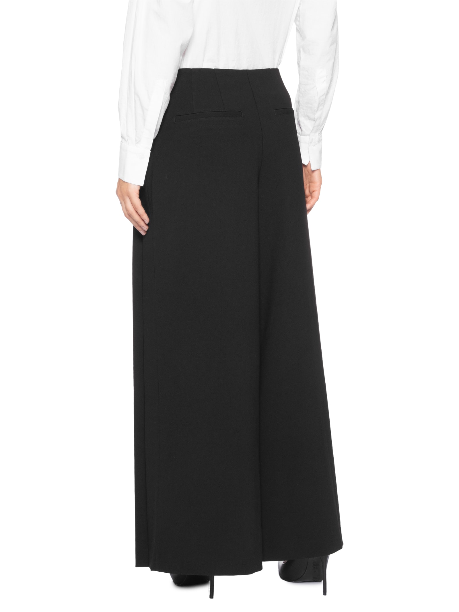 Calça Feminina Com Pregas Na Frente Preto Animale