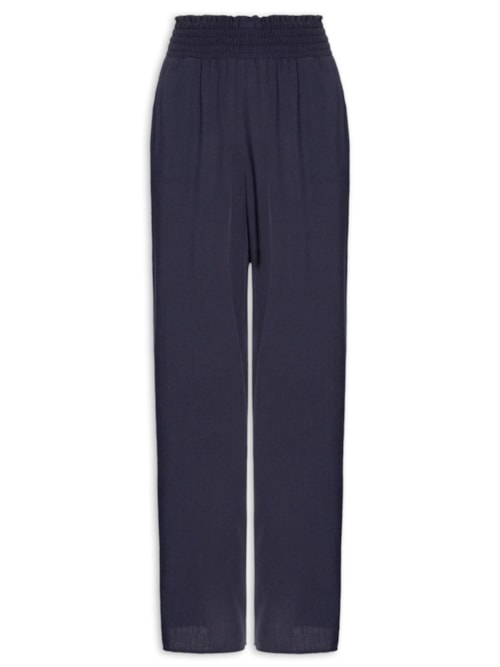 Calça Feminina Comfy Barra Larga – Azul