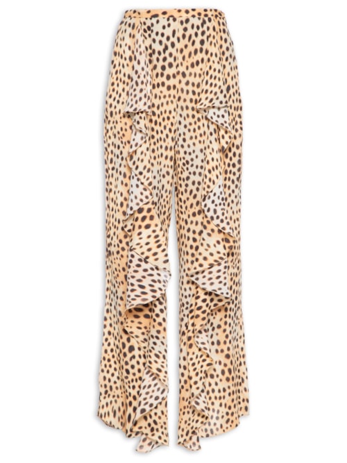 Calça Feminina Concept Marrom Onça Oasis – Animal Print