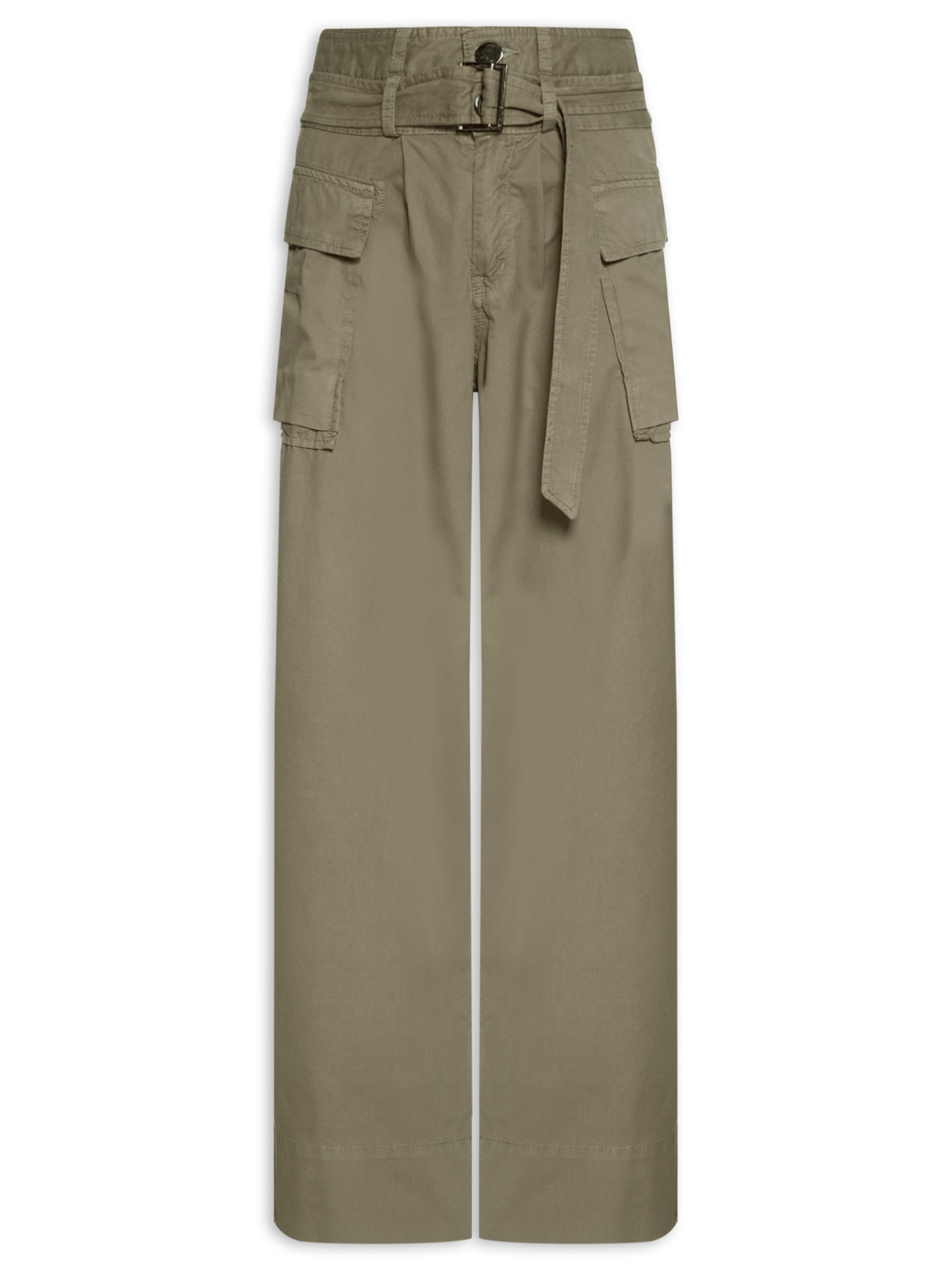 Calça Feminina Cós Duplo Kahn Marrom Animale