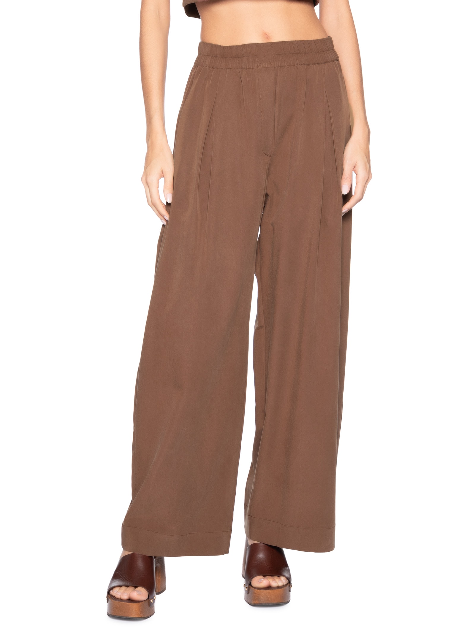 Calça Feminina Cós Elástico Choco Marrom Animale