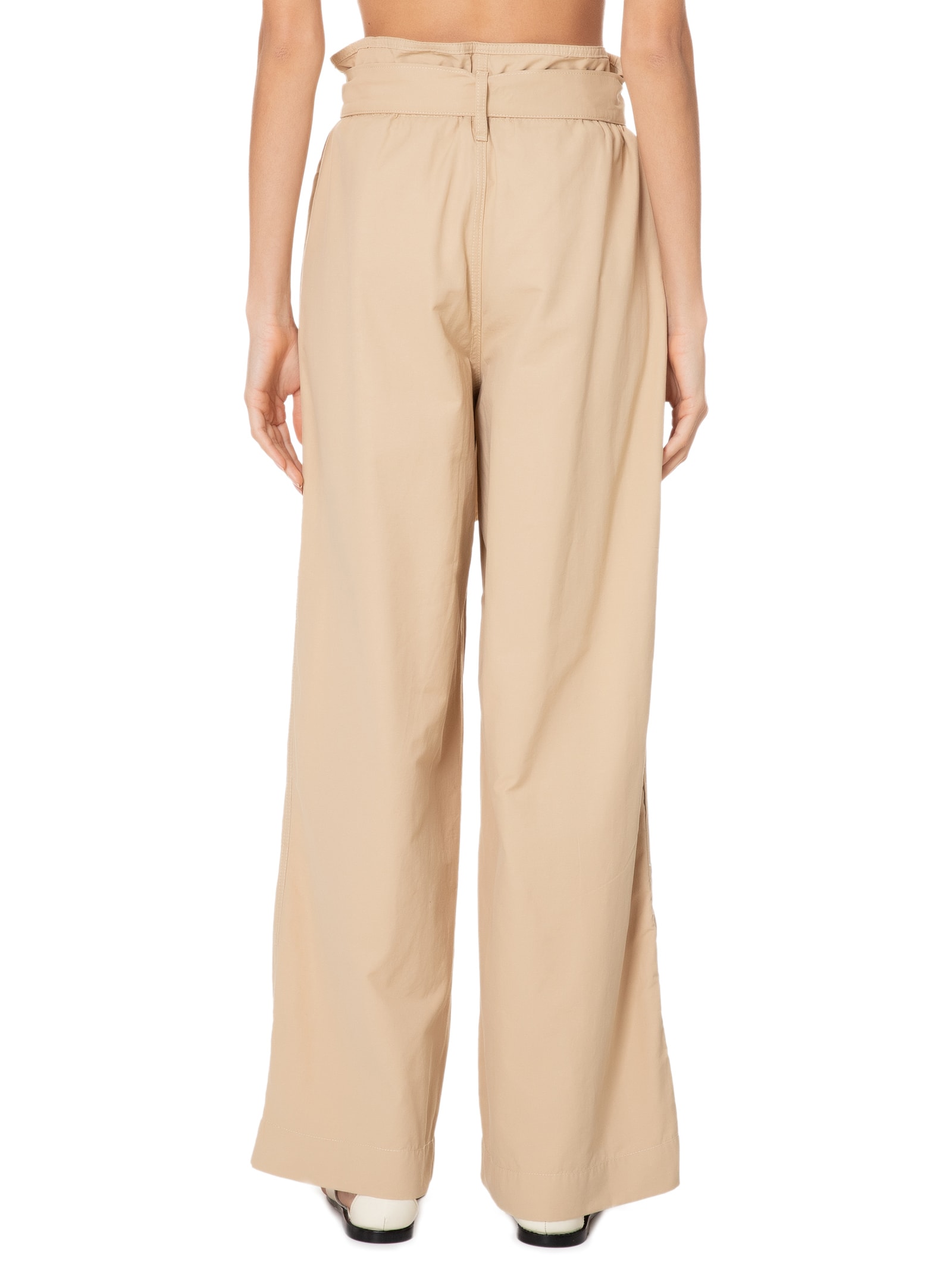 Calça Feminina Cós Faixa Reta Bege  Farm