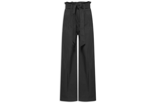 Calça Feminina Cós Faixa Reta - Preto
