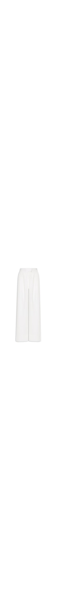 Calça Feminina Cós Pespontado Linho - Off White