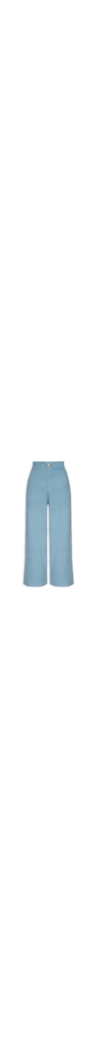 Calça Feminina Cotelê Pantacourt - Azul