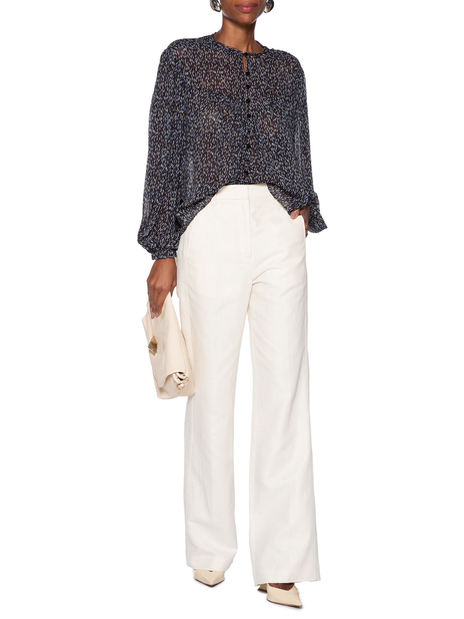 Calça Feminina Cotton Linen Off White Animale