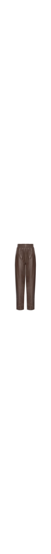 Calça Feminina Couro Balloon - Marrom