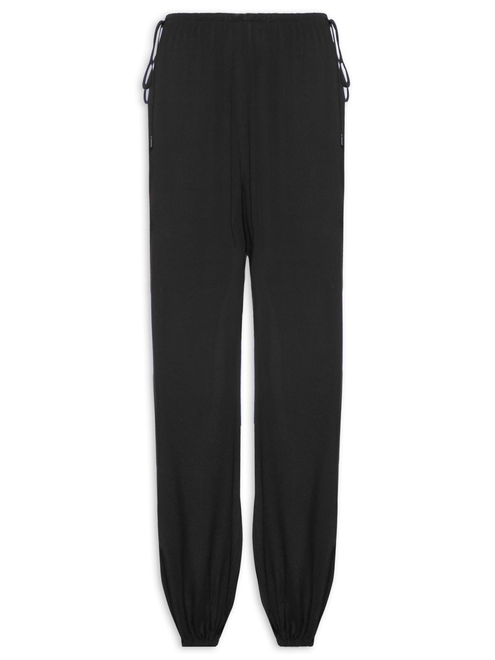 Calça Feminina Crepe Amarração Lateral Preto Dress To