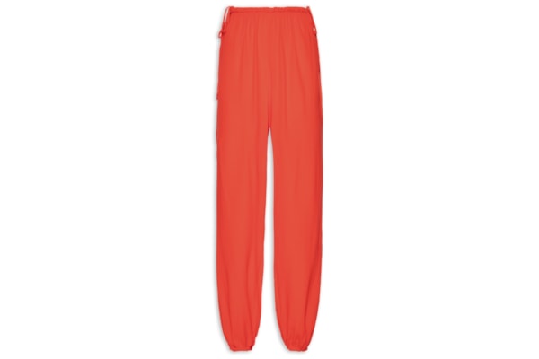 Calça Feminina Crepe Amarração Lateral - Vermelho