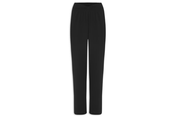 Calça Feminina Crepe Cós Torcido - Preto