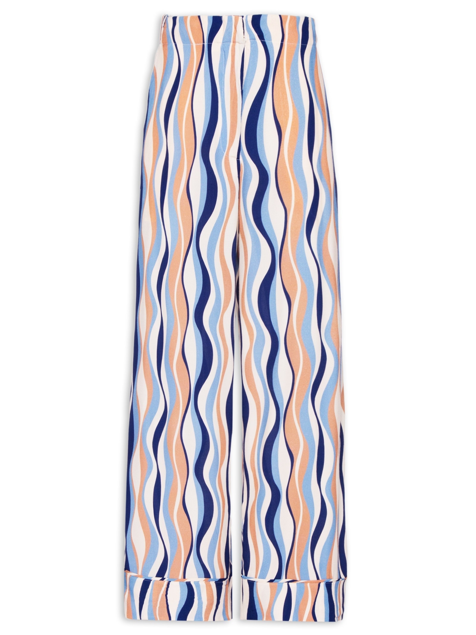 Calça Feminina Crepe Estampa Carioca Azul Dress To