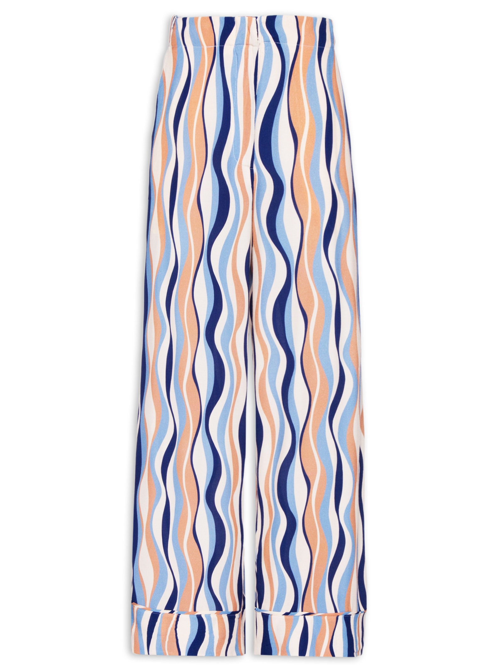 Calça Feminina Crepe Estampa Carioca Azul Dress To