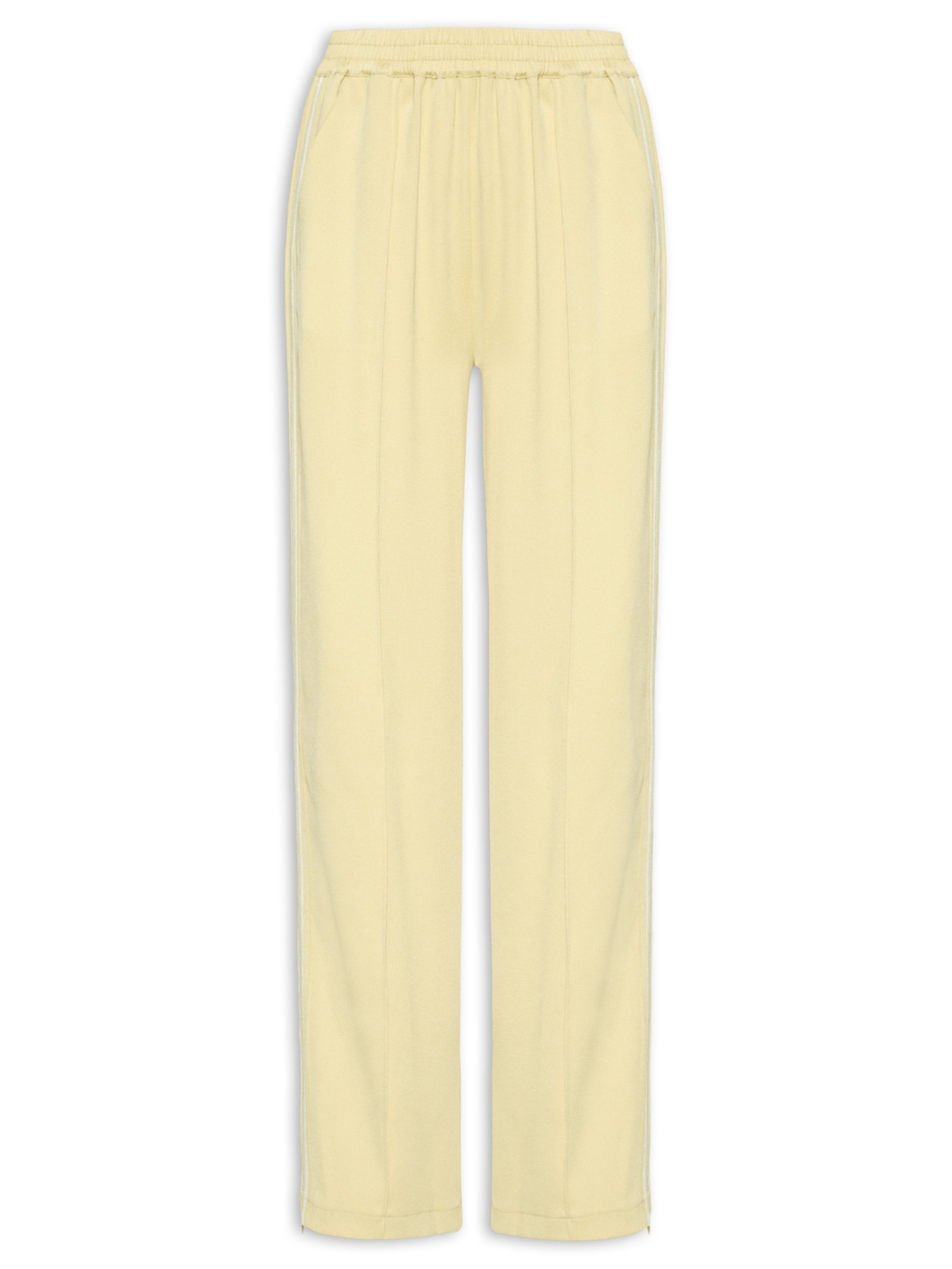 Calça Feminina Crepe Listra Lateral Amarelo Animale Jeans