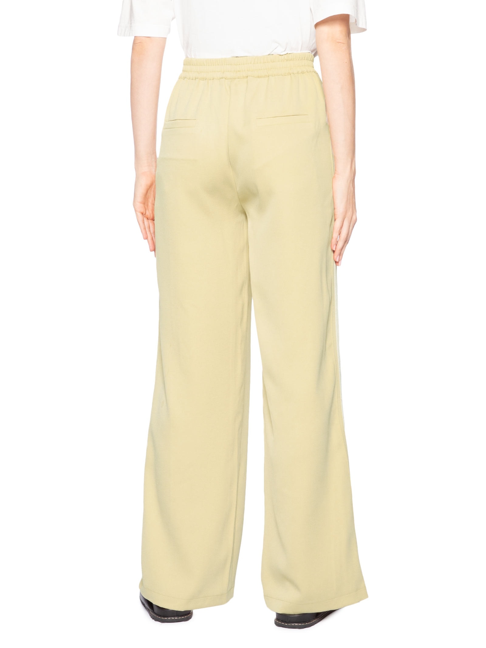 Calça Feminina Crepe Listra Lateral Amarelo Animale Jeans