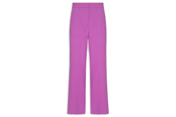 Calça Feminina Crepe Mini Flare - Roxo