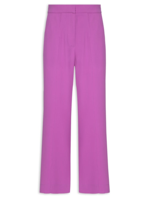 Calça Feminina Crepe Mini Flare - Roxo