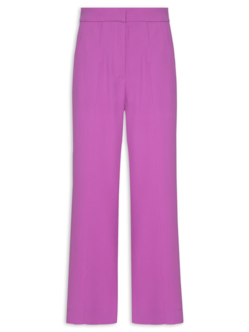Calça Feminina Crepe Mini Flare – Roxo