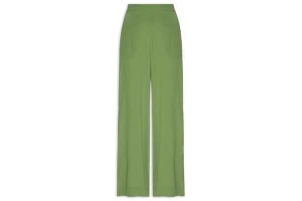 Calça Feminina Crepe Pantalona - Verde