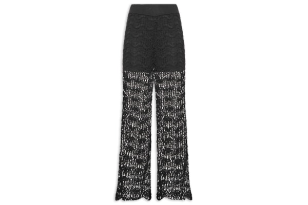 Calça Feminina Crochet - Preto