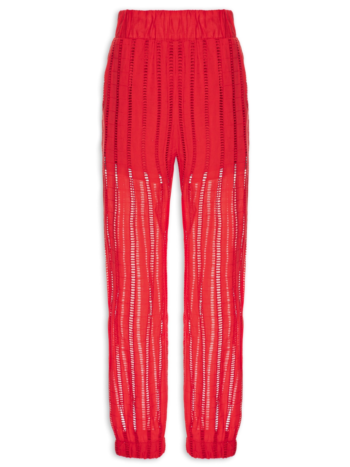 Vista 2 Calça Feminina Cropped VERMELHO VERMELHO