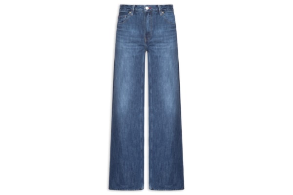 Calça Feminina Dark Wide Leg - Azul