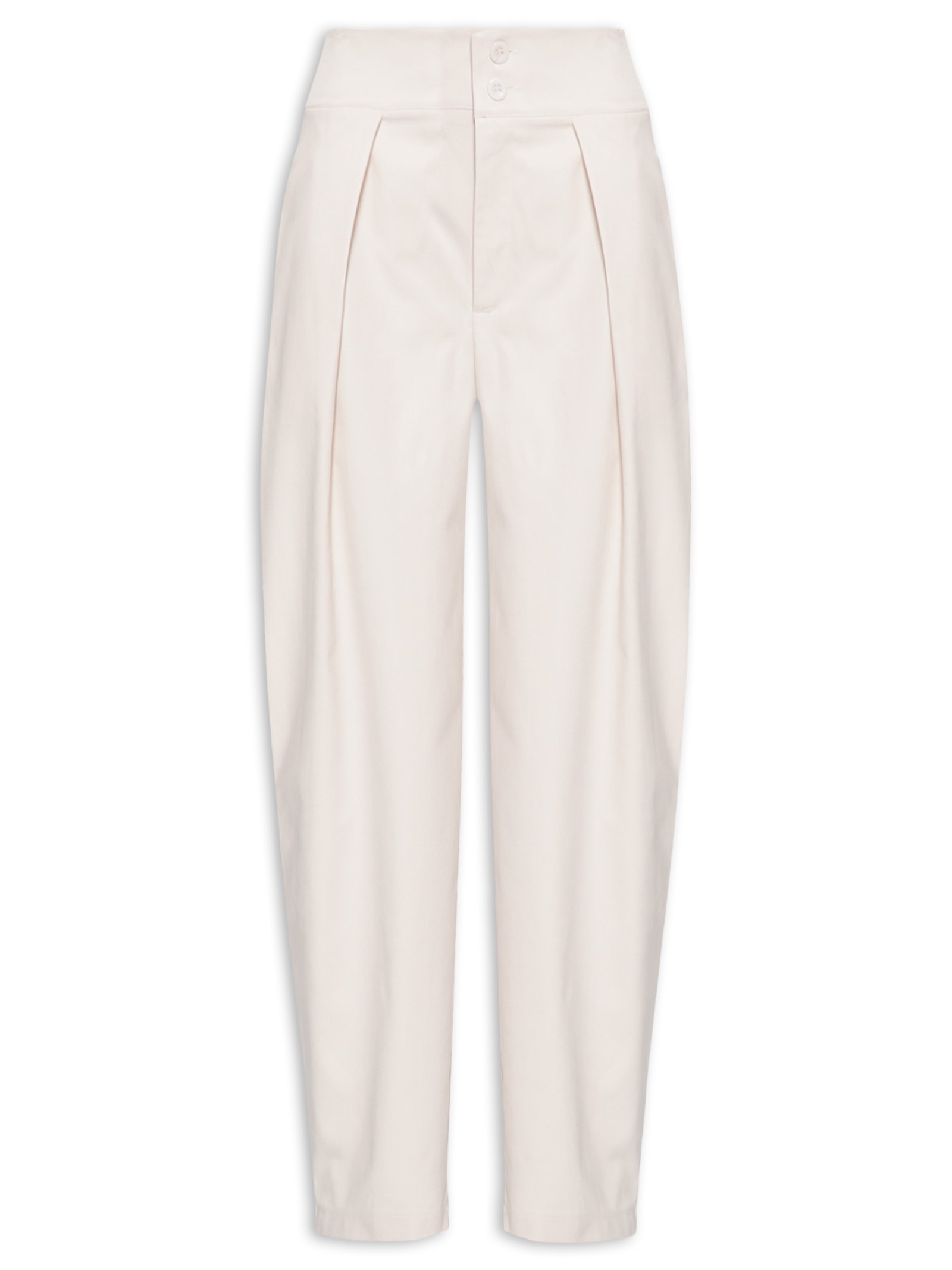 Calça Feminina De Alfaiataria Balloon Bege Market 33