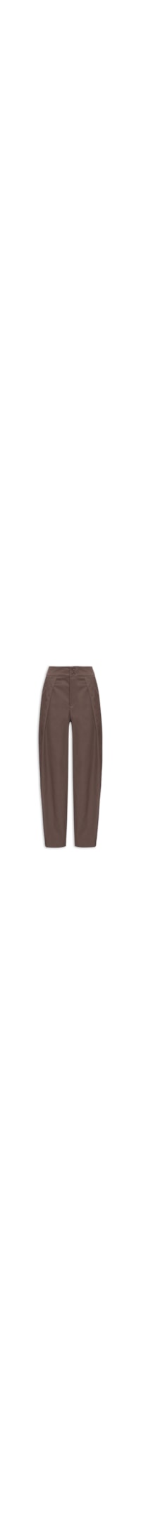 Calça Feminina De Alfaiataria Balloon - Marrom