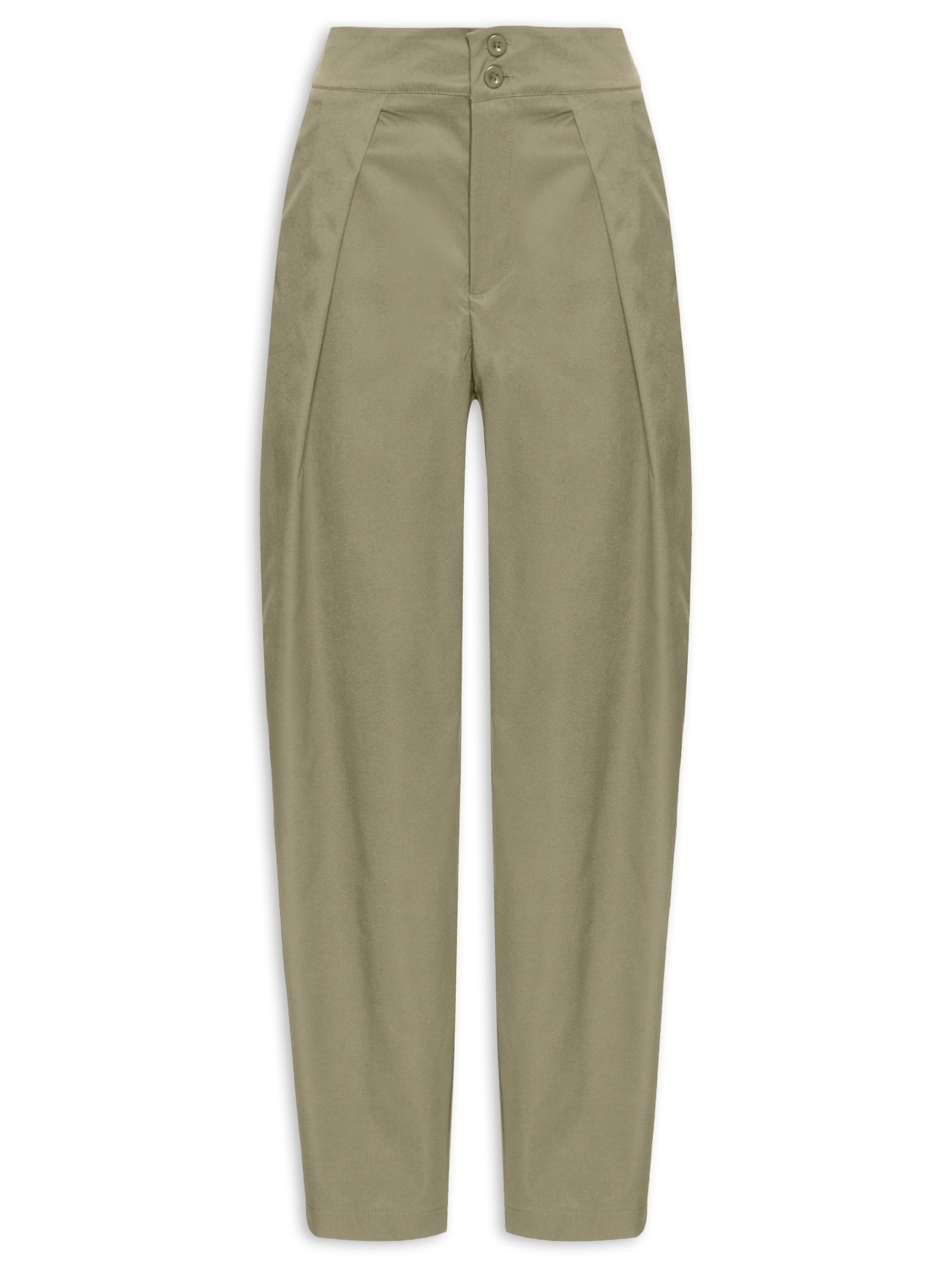 Calça Feminina De Alfaiataria Balloon Verde Market 33