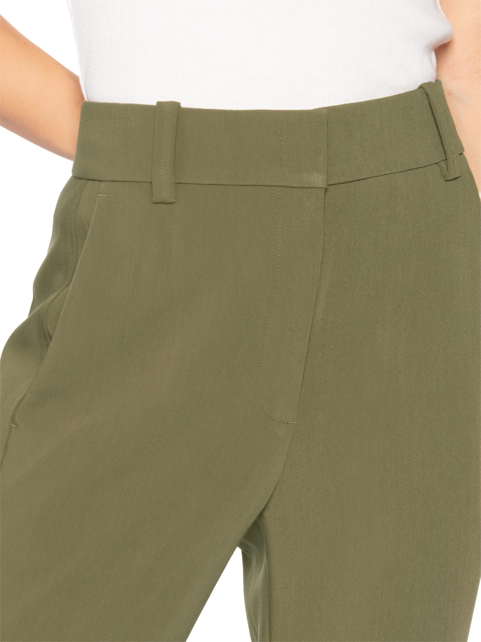 Calça Feminina De Alfaiataria Bootcut Verde Animale