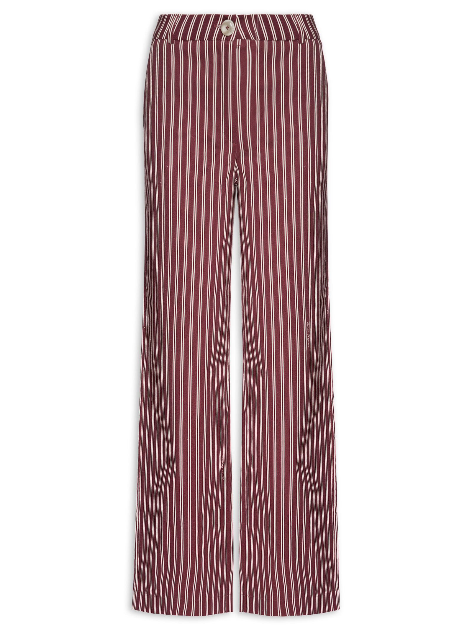 Calça Feminina De Alfaiataria Estampada Vermelho Lança Perfume