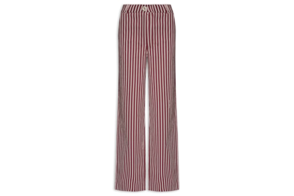 Calça Feminina De Alfaiataria Estampada - Vermelho
