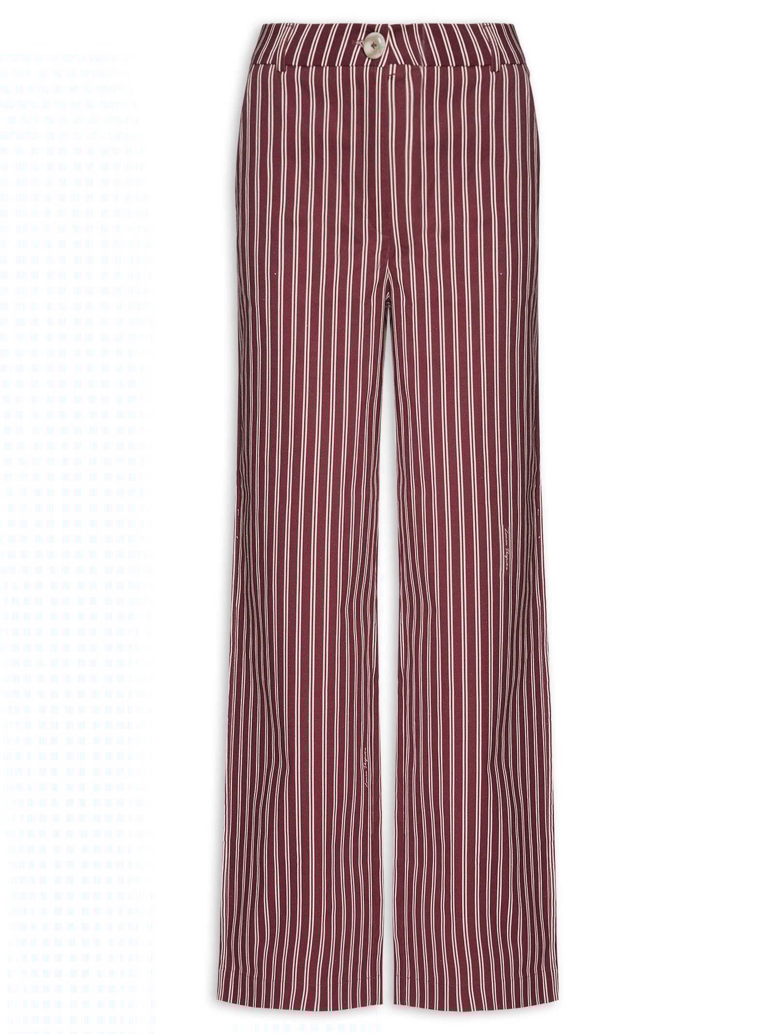 Calça Feminina De Alfaiataria Estampada Vermelho Lança Perfume