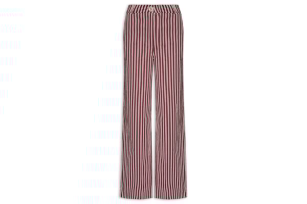 Calça Feminina De Alfaiataria Estampada - Vermelho