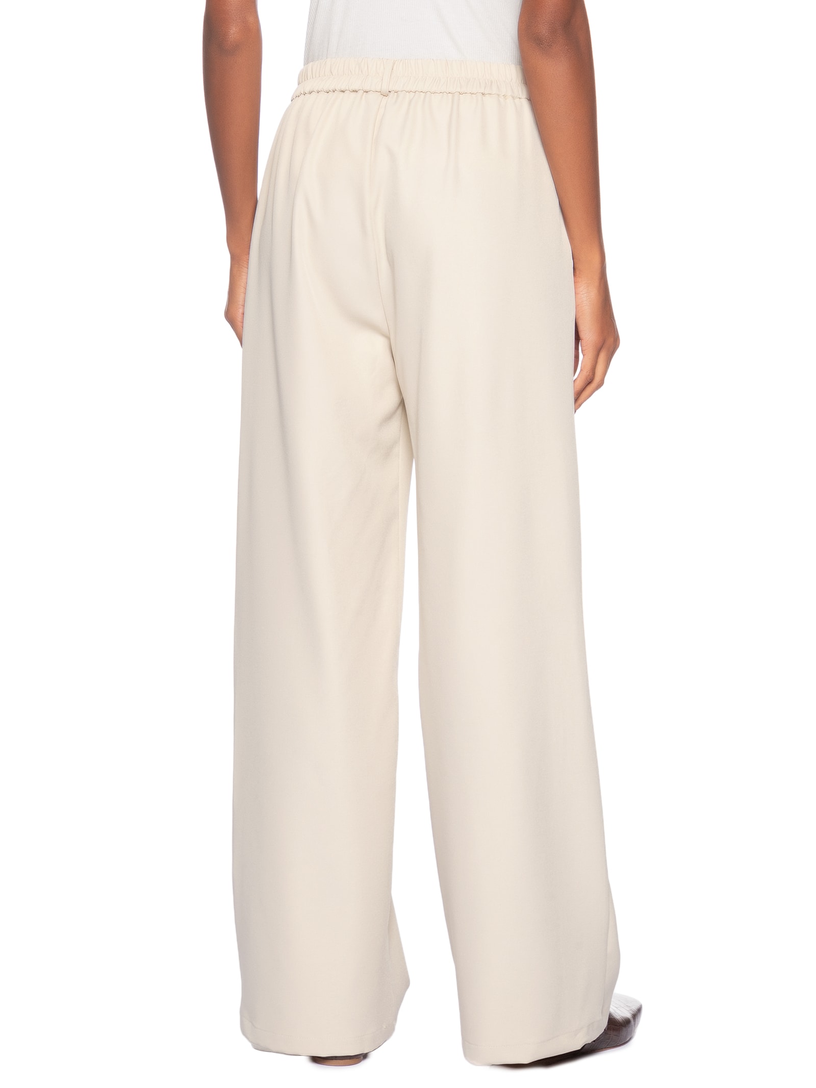 Calça Feminina  de Alfaiataria – Bege Basiq