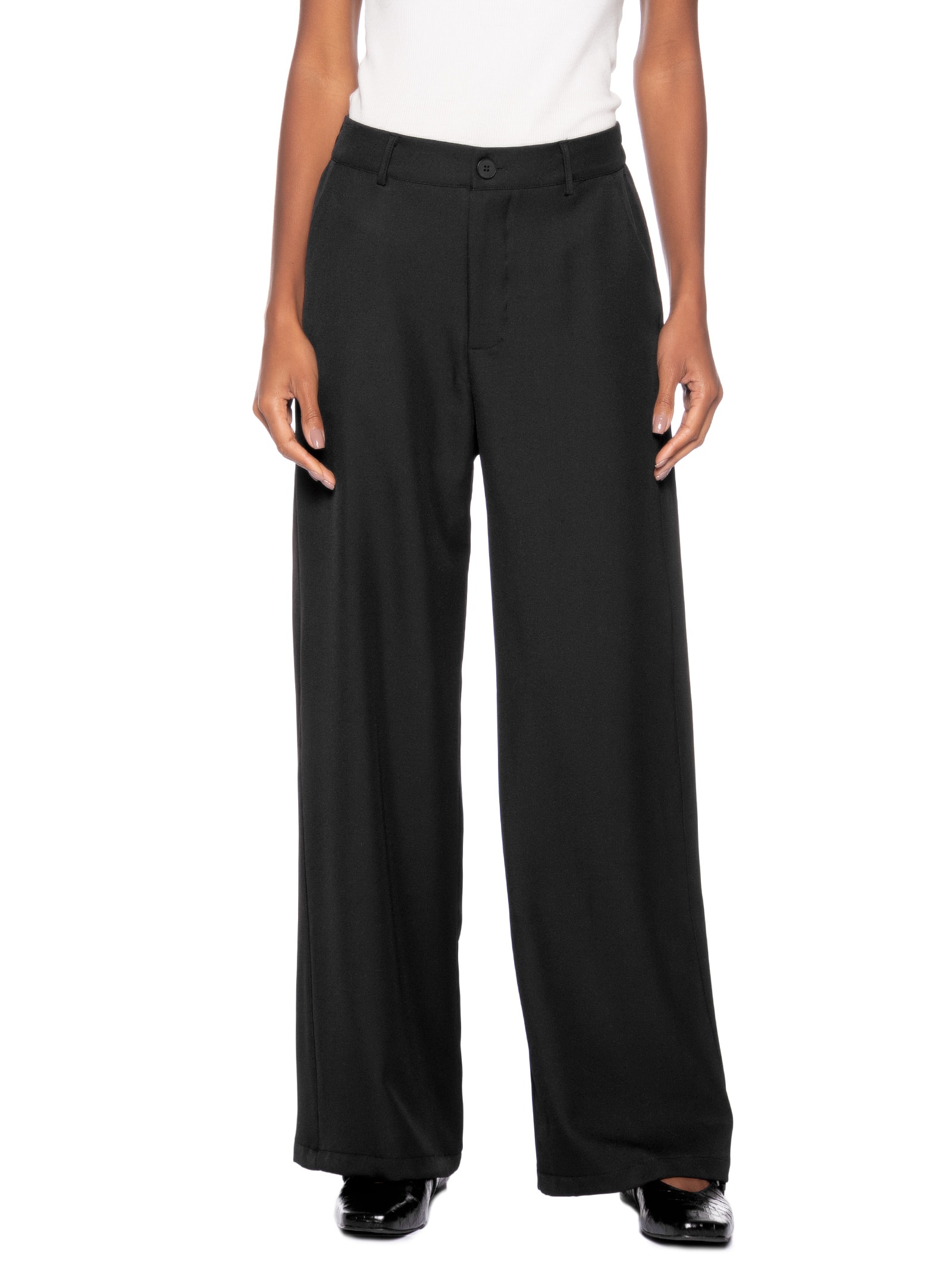 Calça Feminina  de Alfaiataria – Preto Basiq