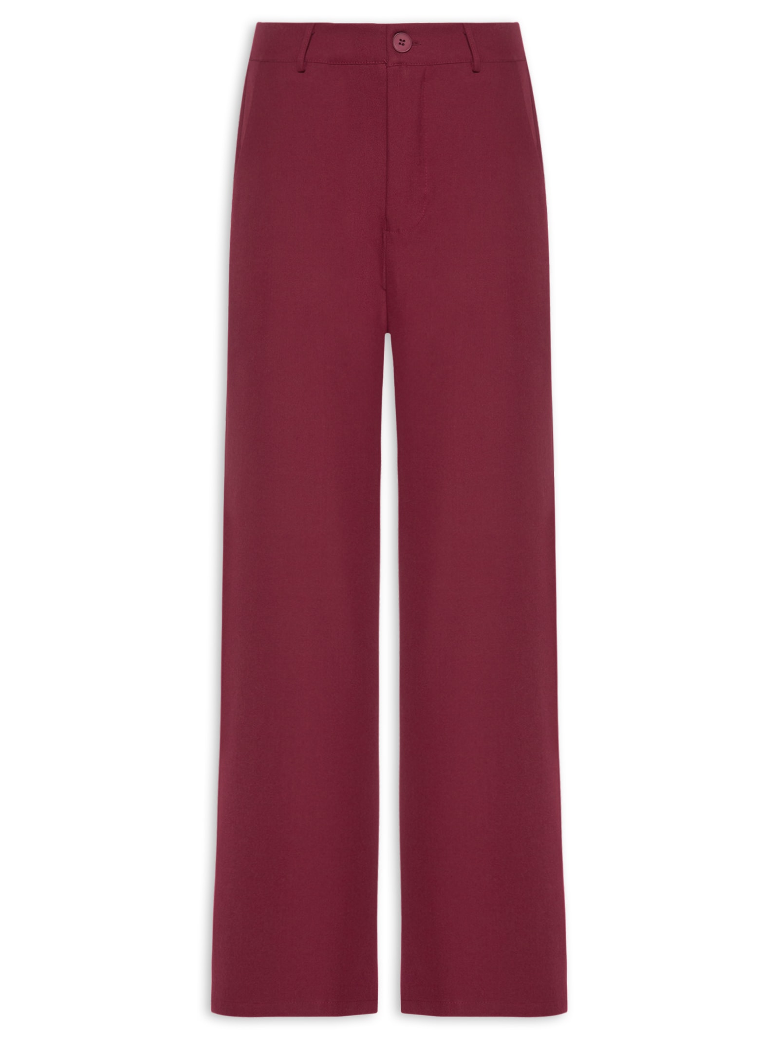 Calça Feminina  de Alfaiataria – Vermelho Basiq