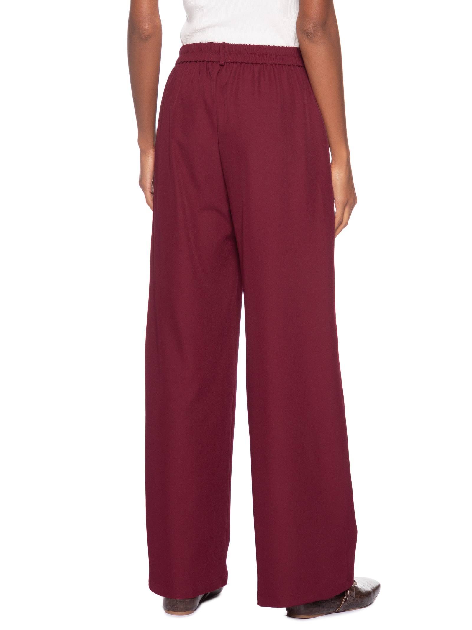 Calça Feminina  de Alfaiataria – Vermelho Basiq