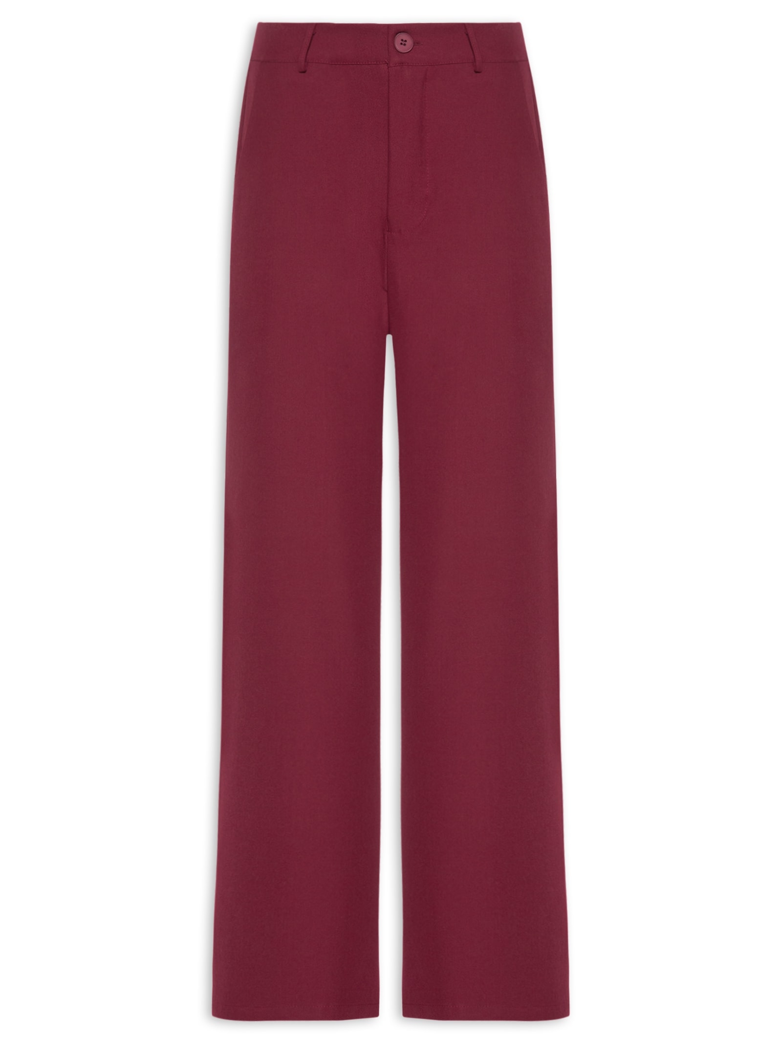 Calça Feminina  de Alfaiataria – Vermelho Basiq