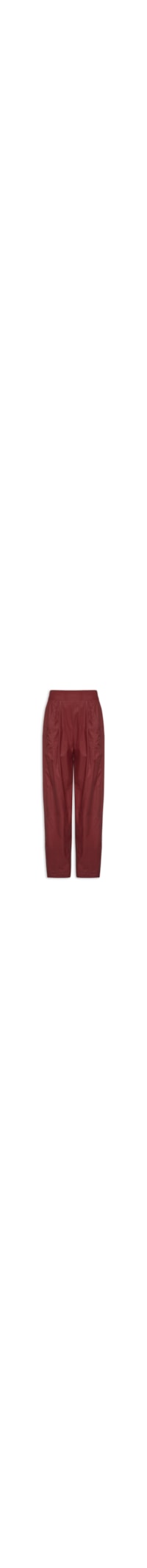 Calça Feminina De Algodão Recortes - Vermelho