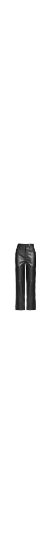 Calça Feminina De Couro Basic - Preto